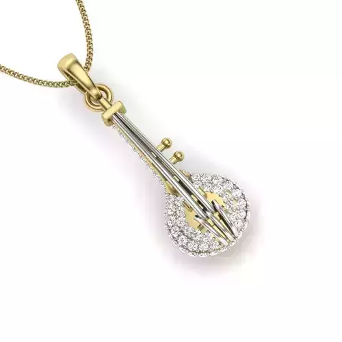 Women pendant 3dm render detail