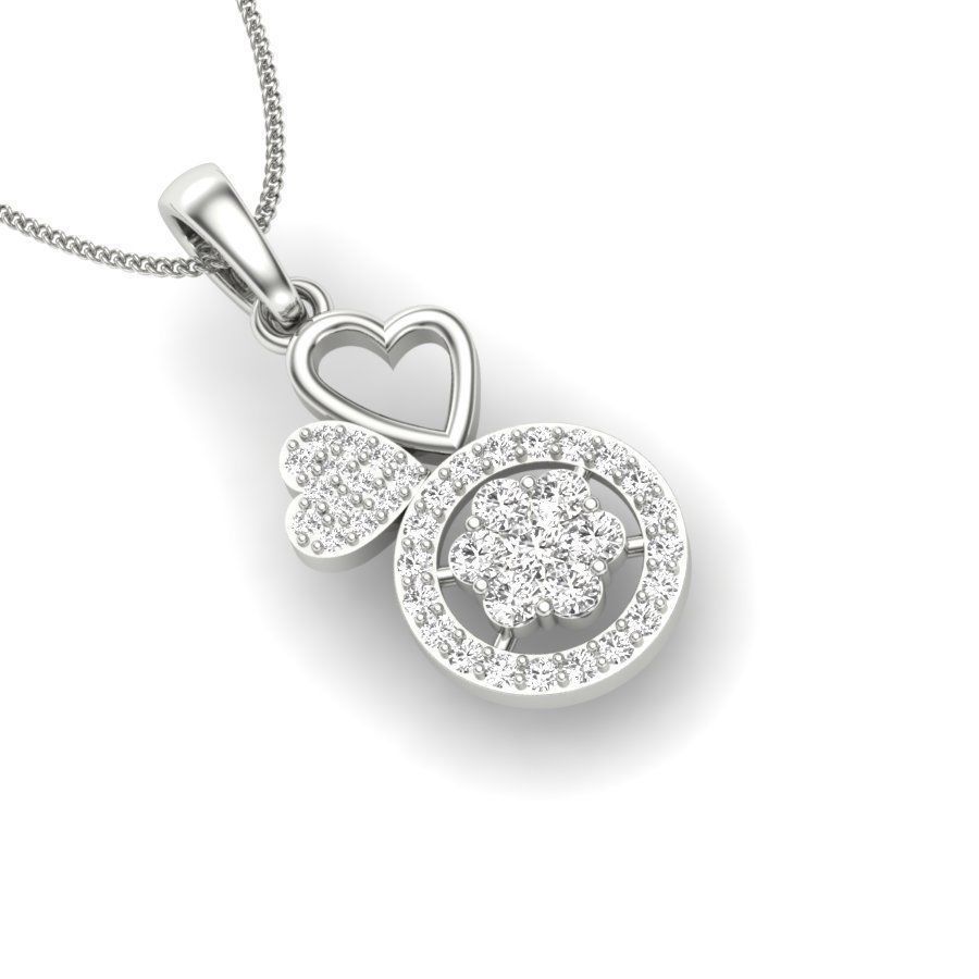 Heart Pendant for women 3D print model_6