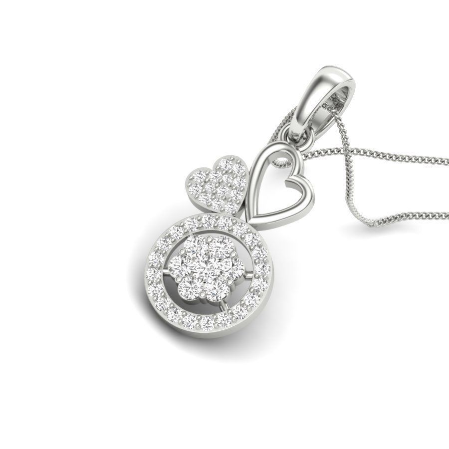 Heart Pendant for women 3D print model_8