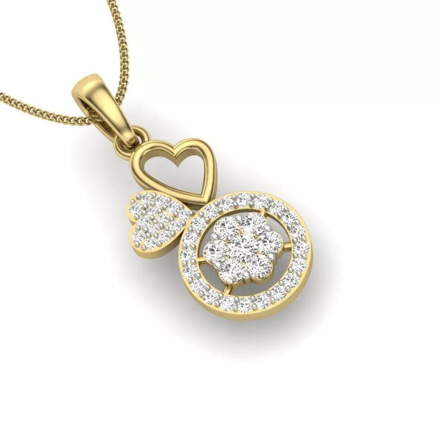 Heart Pendant for women 3D print model_0