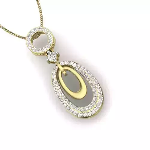 Women pendant 3dm render detail