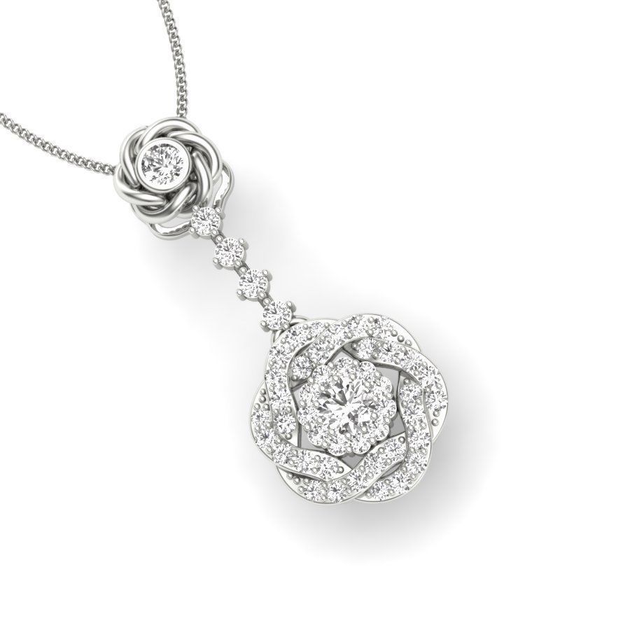 Women pendant 3dm render detail  3D print model_10