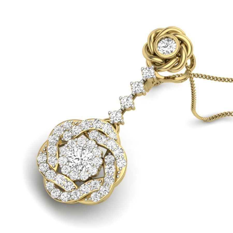 Women pendant 3dm render detail  3D print model_6