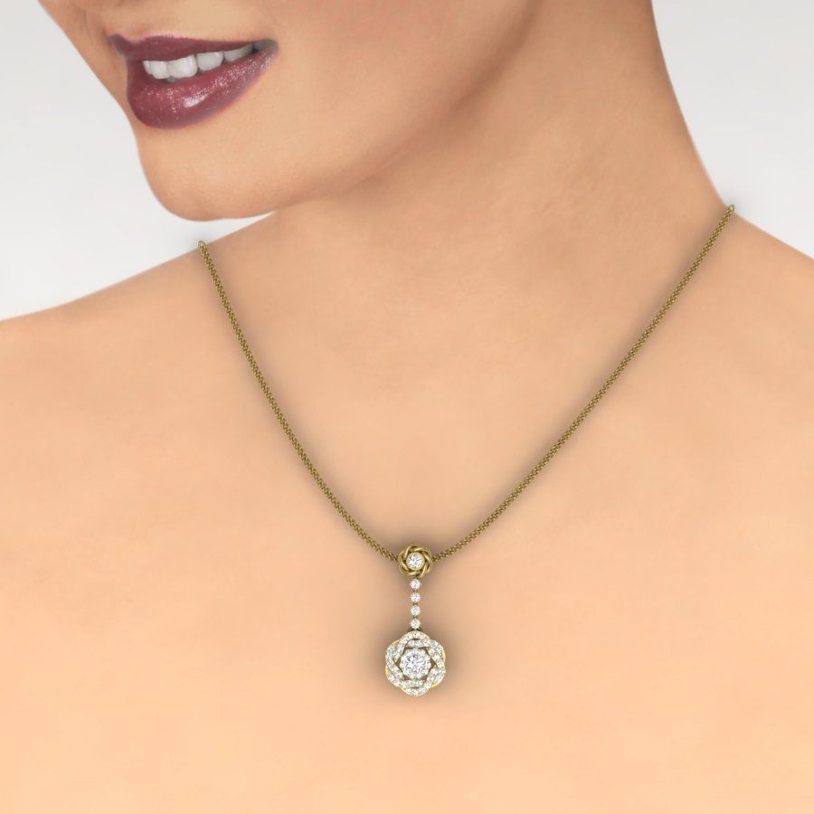 Women pendant 3dm render detail  3D print model_3