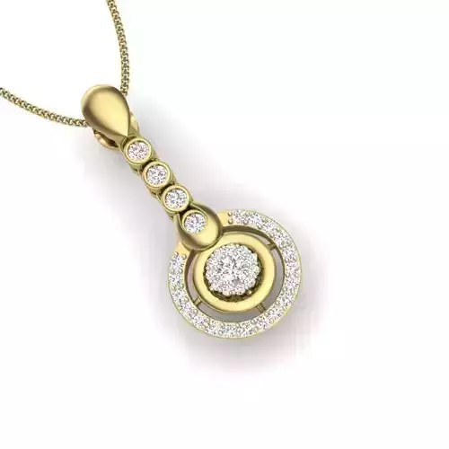 Women pendant 3dm render detail