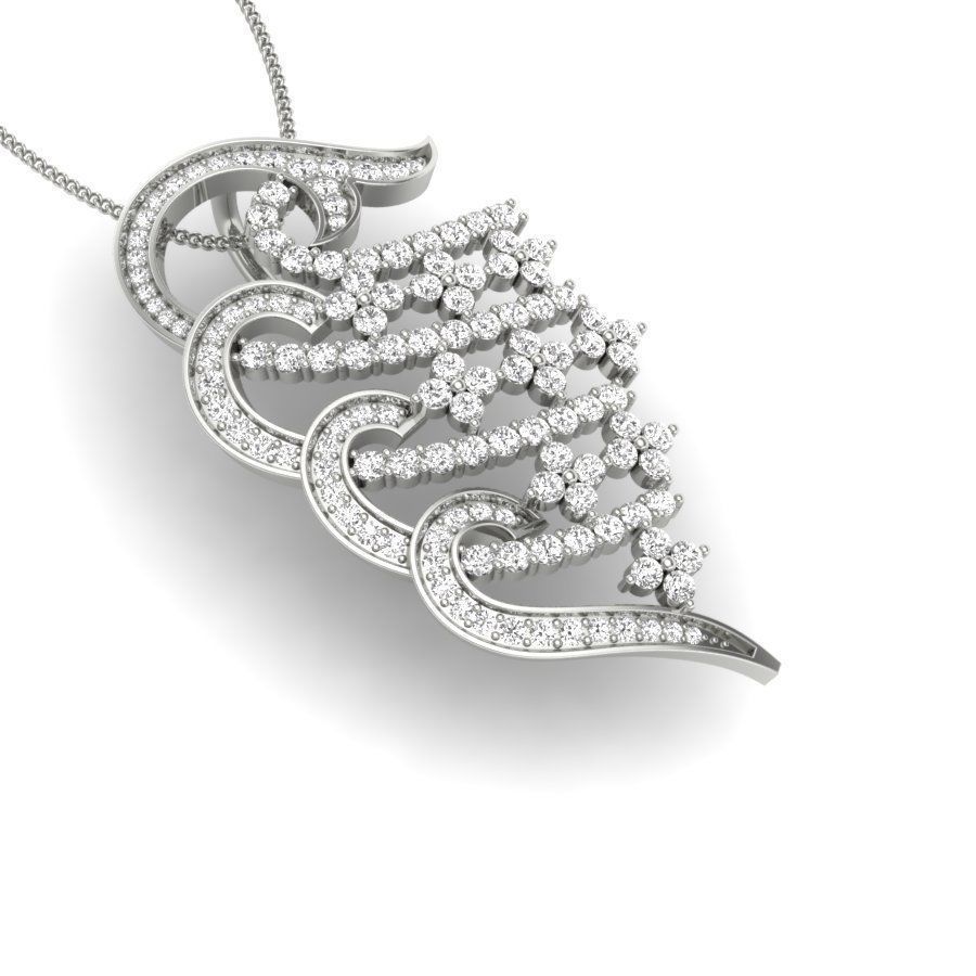 Women pendant 3dm render detail  3D print model_10