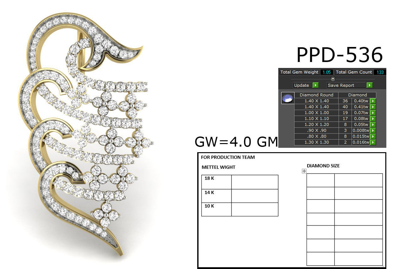 Women pendant 3dm render detail  3D print model_12