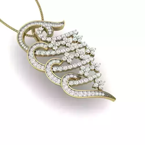 Women pendant 3dm render detail 
