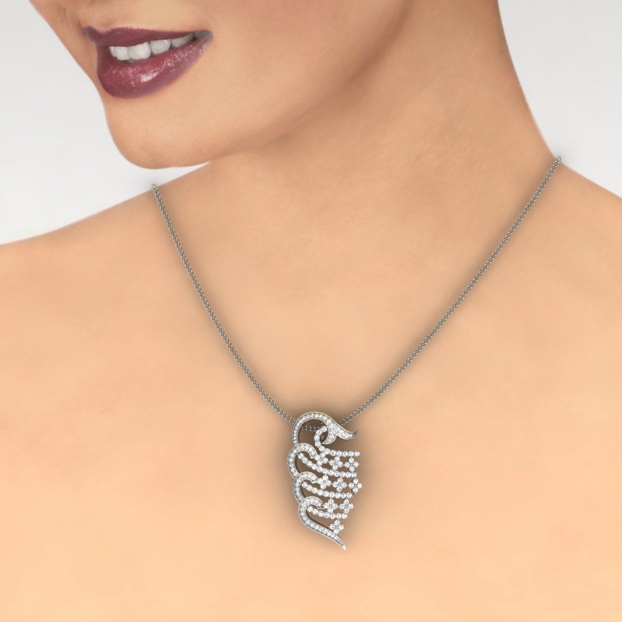 Women pendant 3dm render detail  3D print model_7