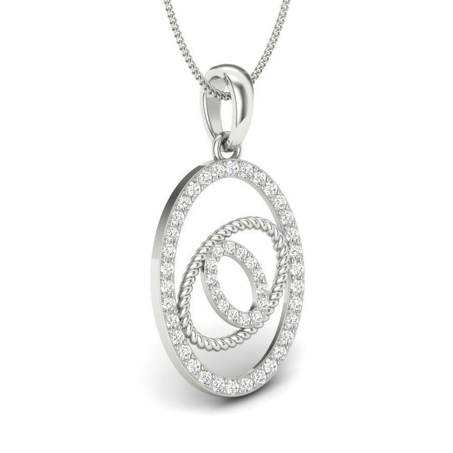 Women pendant 3dm render detail  3D print model_5