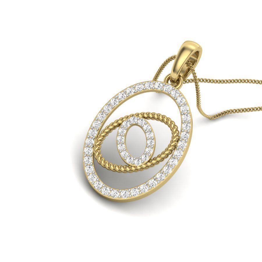 Women pendant 3dm render detail  3D print model_3