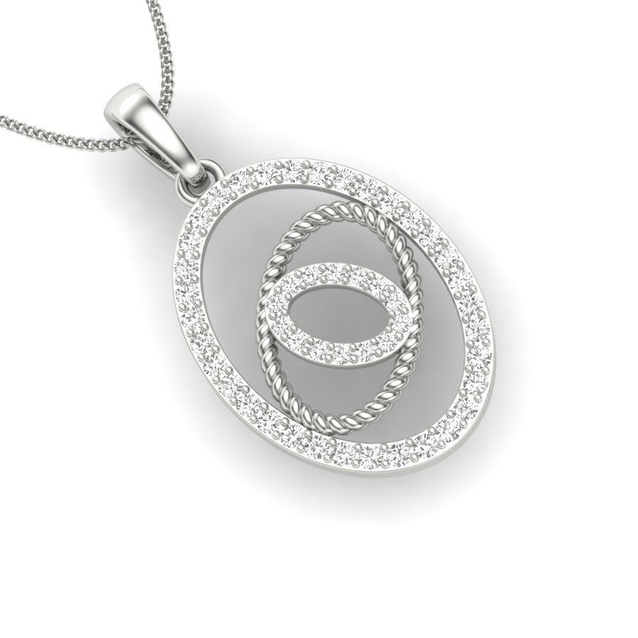 Women pendant 3dm render detail  3D print model_6