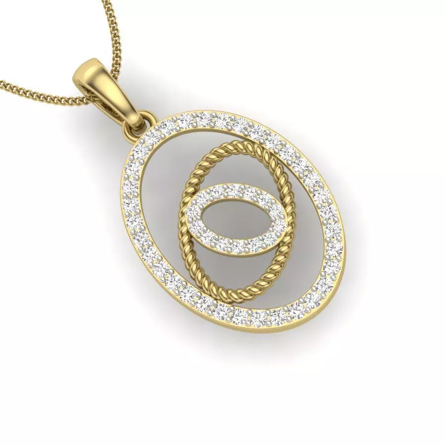 Women pendant 3dm render detail  3D print model_0