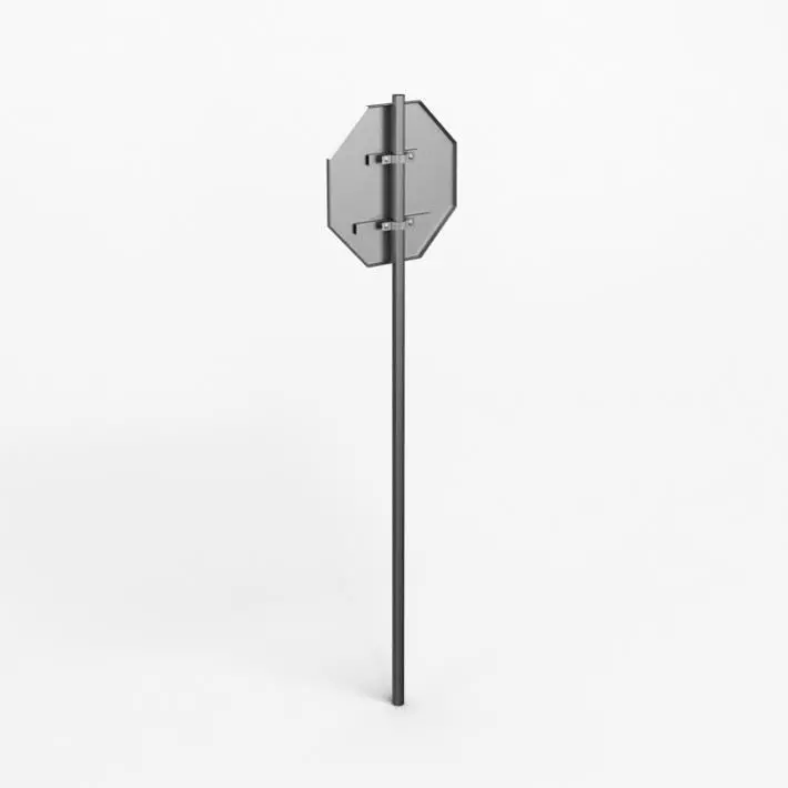 Street Information Boards 3D model_0