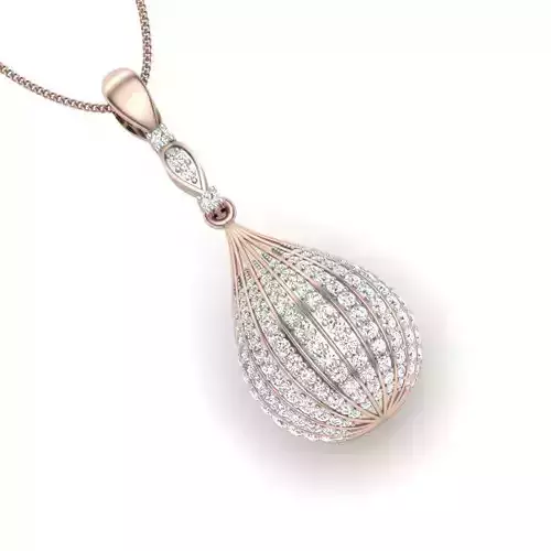 Women pendant 3dm stl render detail 