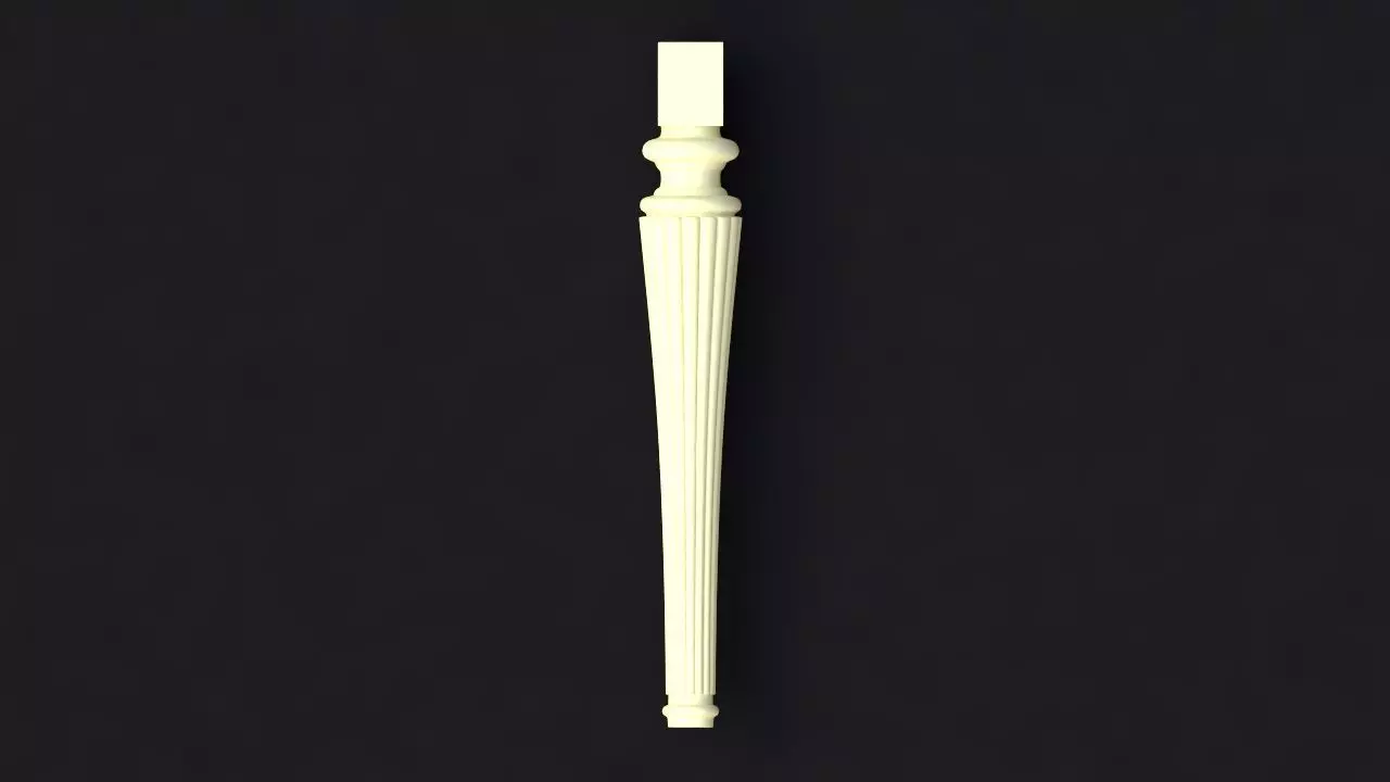 leg High quality 3d models for processing on a cnc machine 3D model
