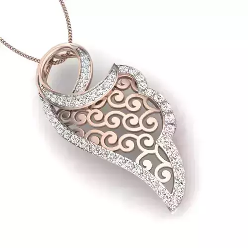 pendant diamond gold