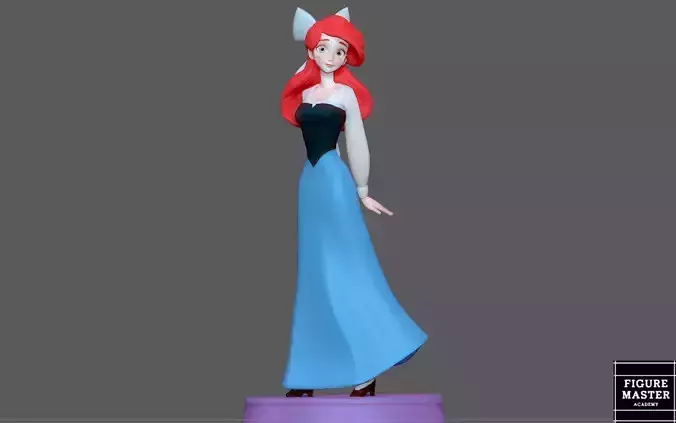 ARIEL BLUE DRESS LITTLE MERMAID DISNEY princess ANIMATION