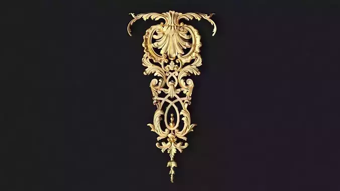 dekor ornate gold letter t