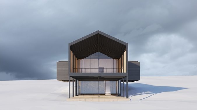 Cabin in the Woods 3D model 2