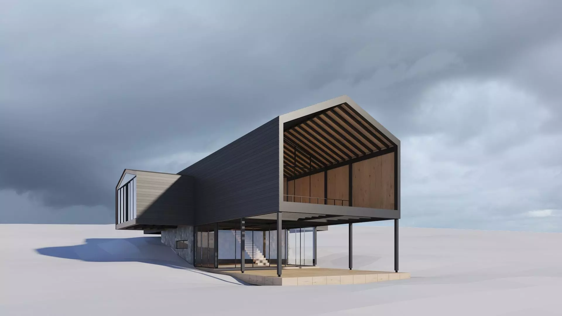 Cabin in the Woods 3D model_0