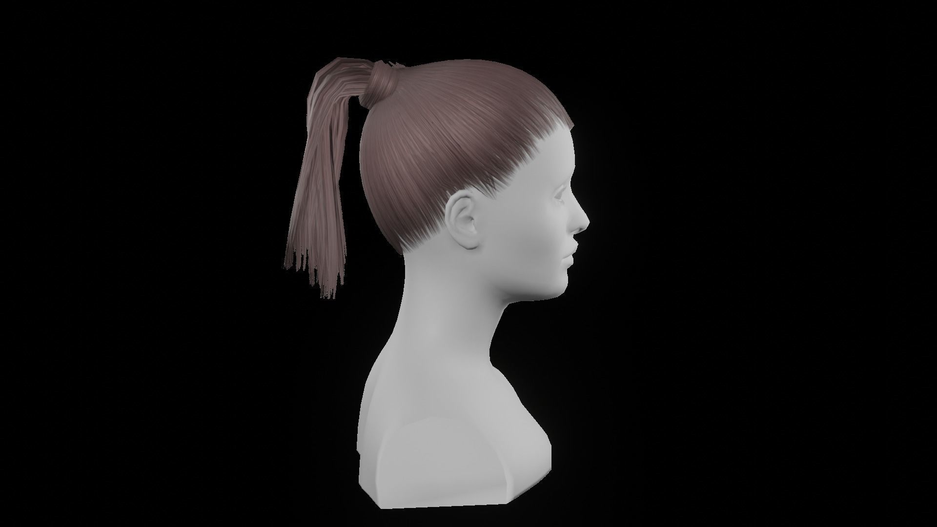 game ready hairstyles Low-poly 3D model_23