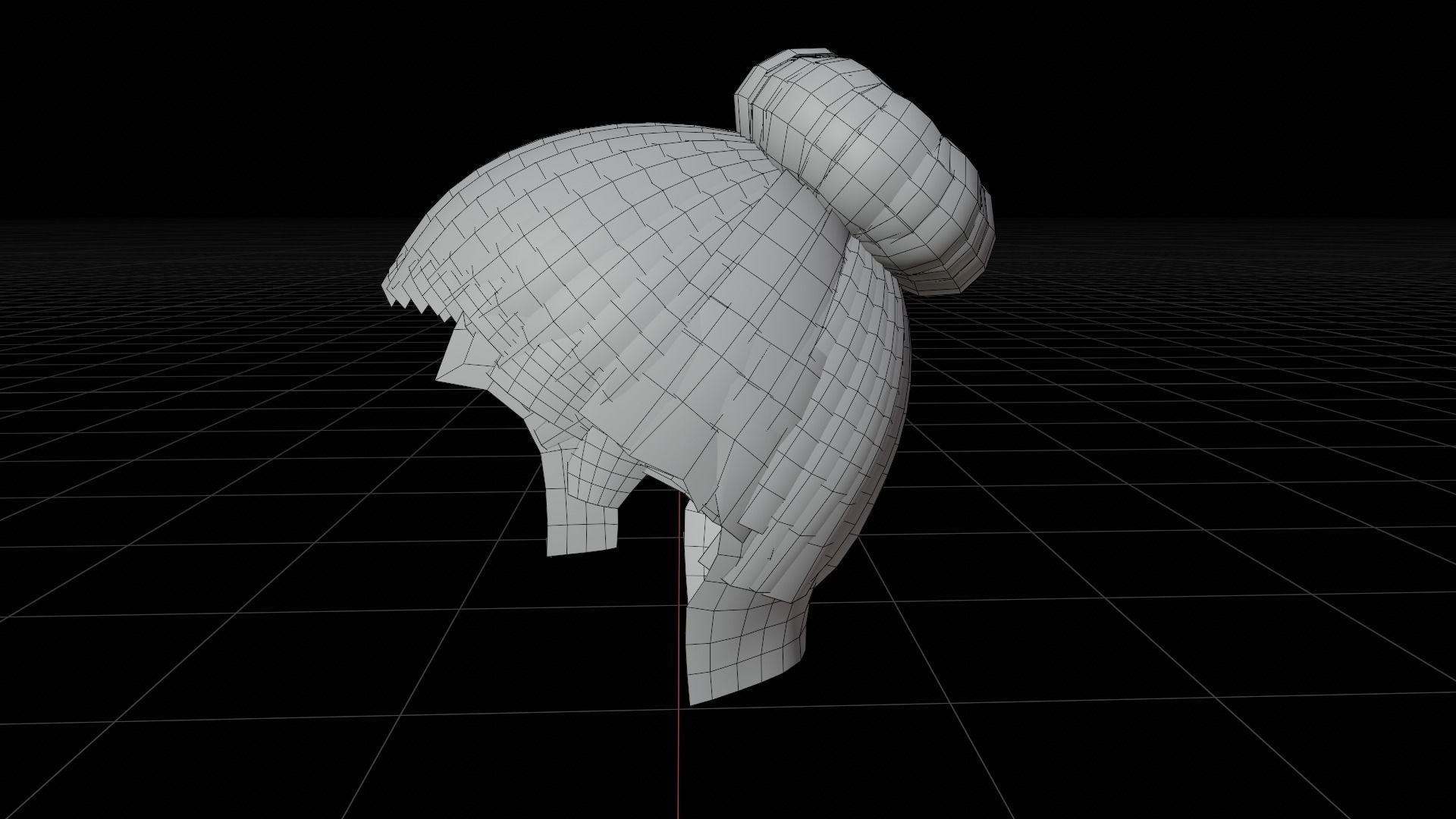 game ready hairstyles Low-poly 3D model_28