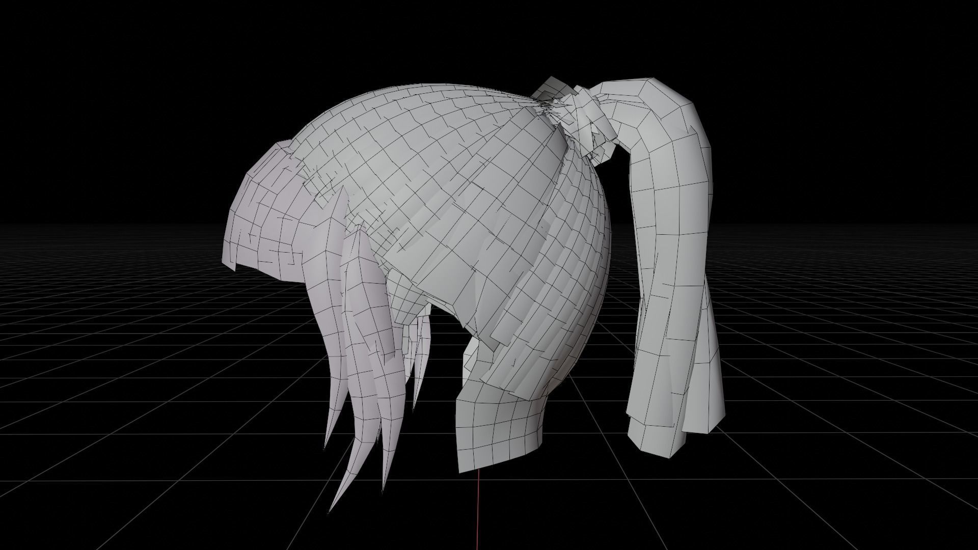 game ready hairstyles Low-poly 3D model_27