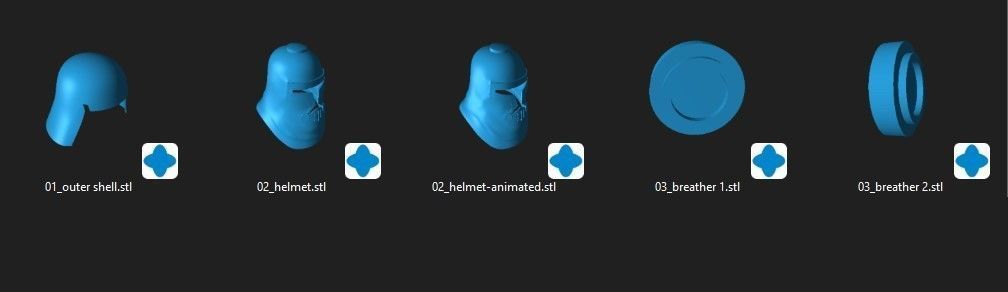 Clone Flametrooper Full Size helmet and One12 STL files 3D print model_3