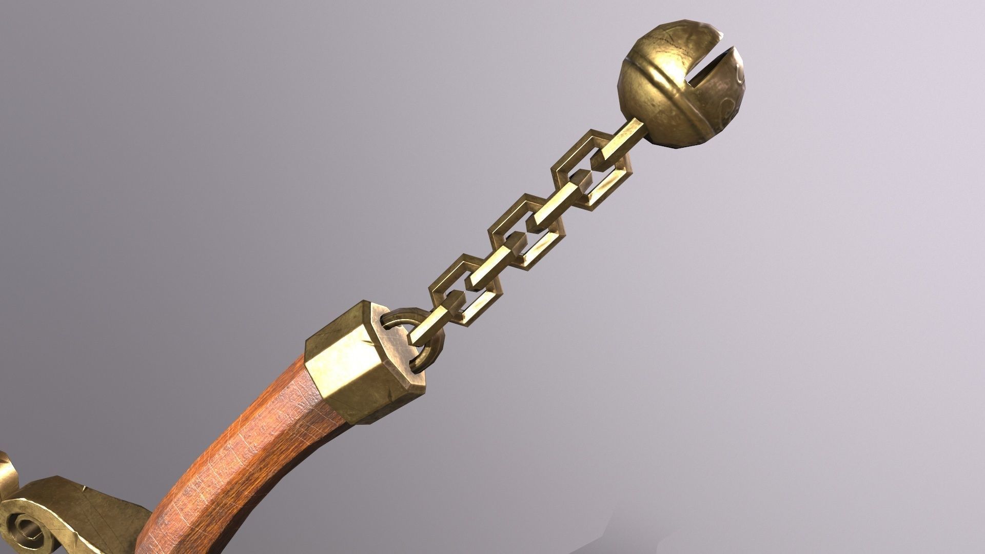 knife 1 two swords Low-poly 3D model_5