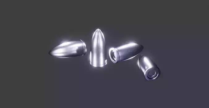 Mechanical  Gun Bullets 3D model