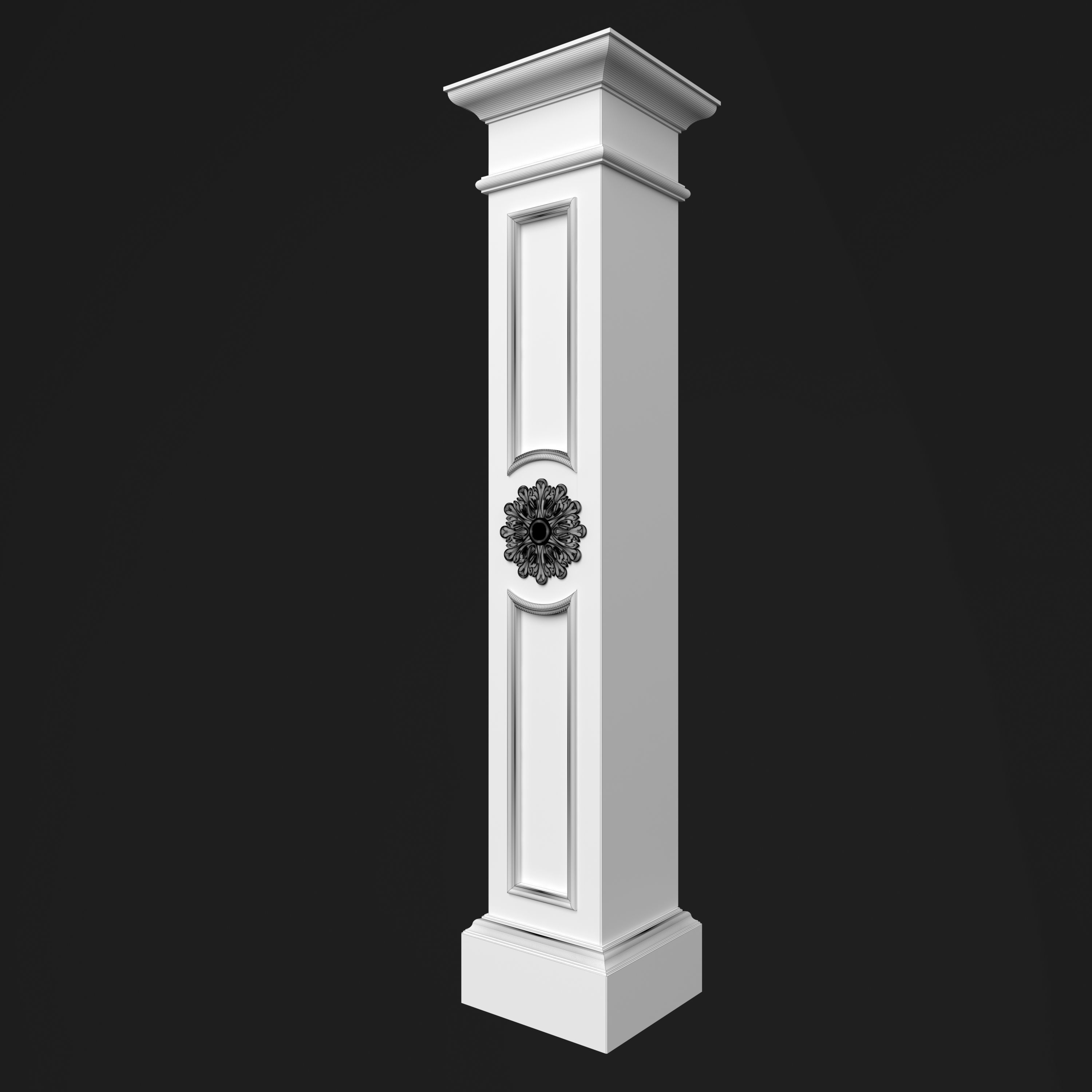 Column Decorative 22 3D model_9