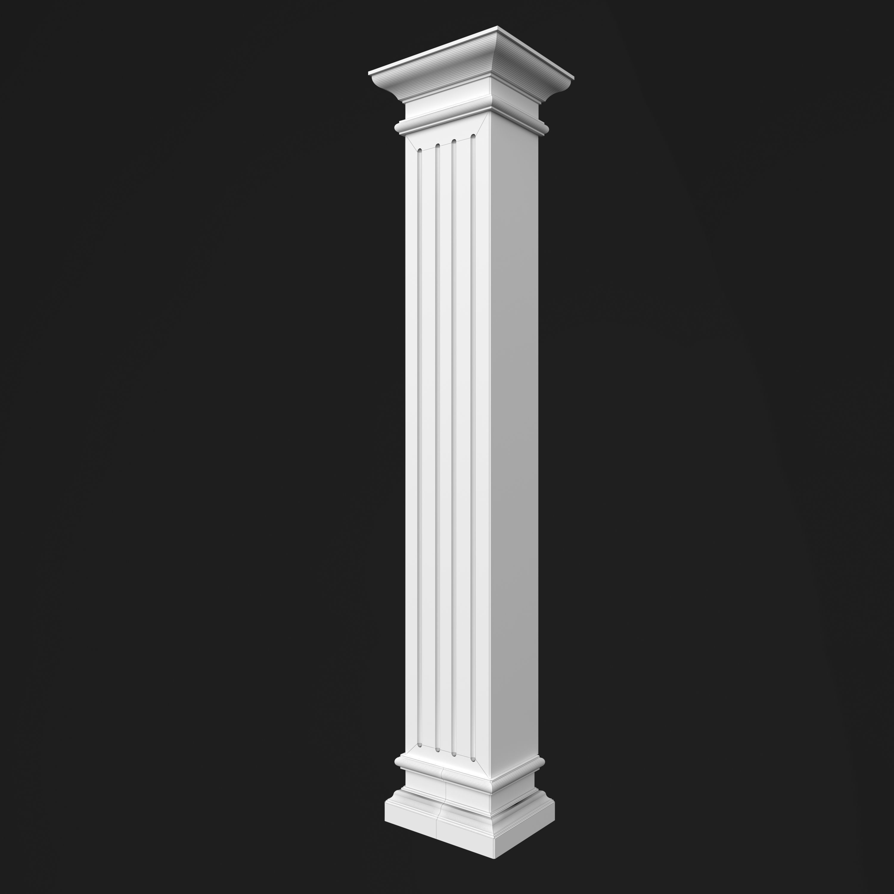 Column Decorative 23 3D model_9