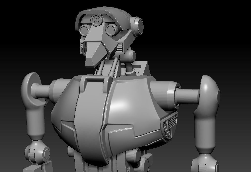 Super Tactical Droid Articulation One12 STL files 3D print model_2