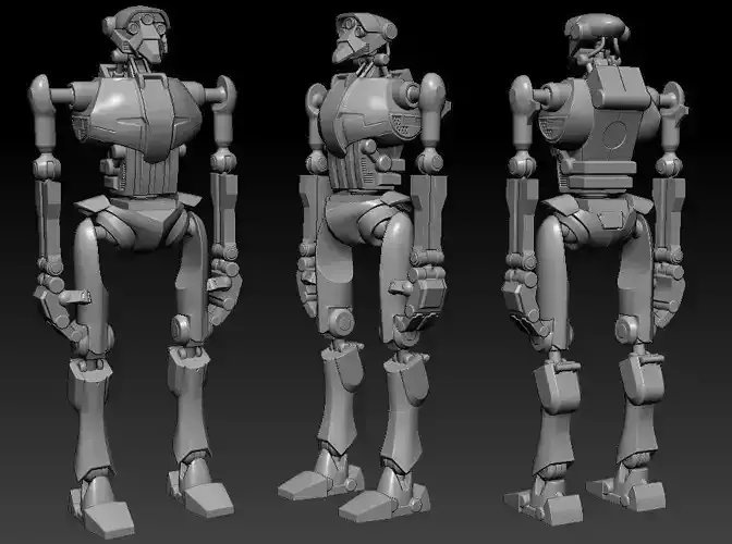 Super Tactical Droid Articulation One12 STL files