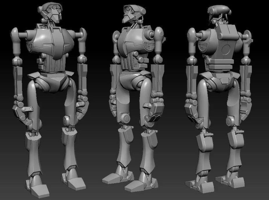 Super Tactical Droid Articulation One12 STL files 3D print model_0