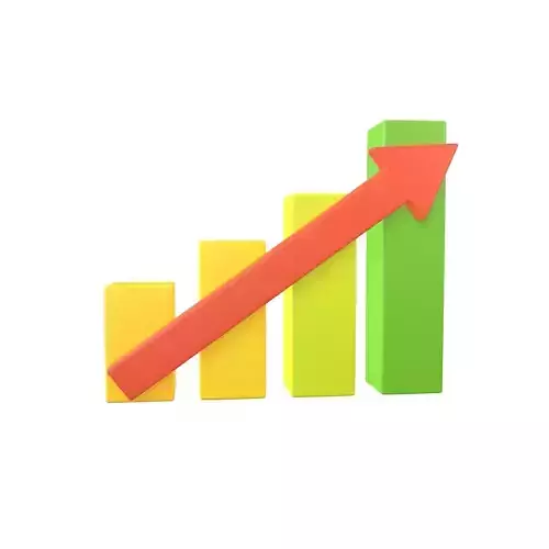 Bar Chart Increase Icon v2 004