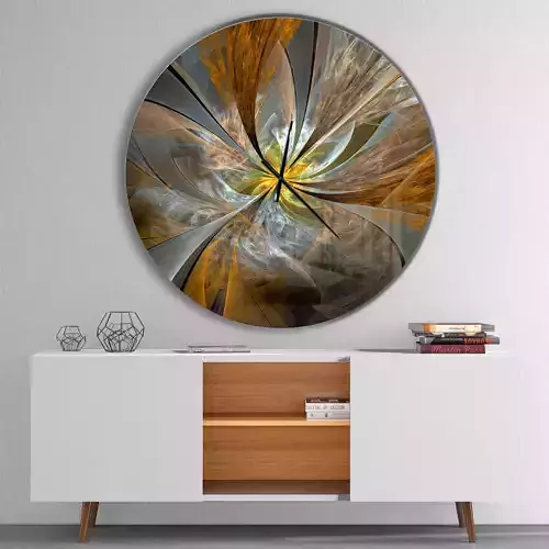 Burnette Elegant Modern Sofa Wall Clock Free 3D model