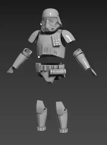 Imperial Navy Commando Full Size Props 3D STL Files