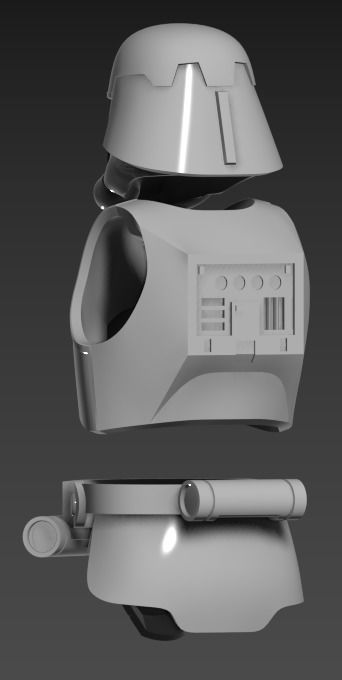 Imperial Navy Commando One12 armor 3d STL files 3D print model_3