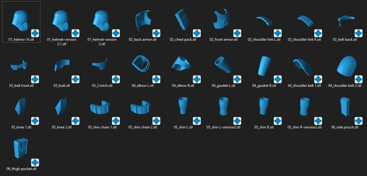 Imperial Navy Commando One12 armor 3d STL files 3D print model_6