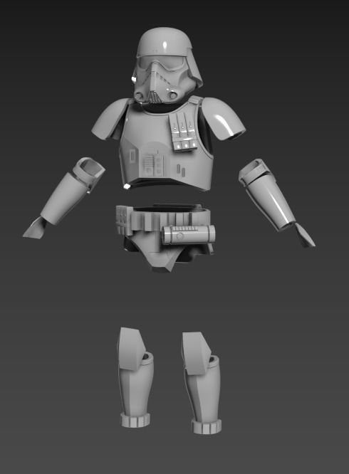Imperial Navy Commando One12 armor 3d STL files 3D print model_4