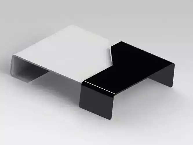 Club table black white
