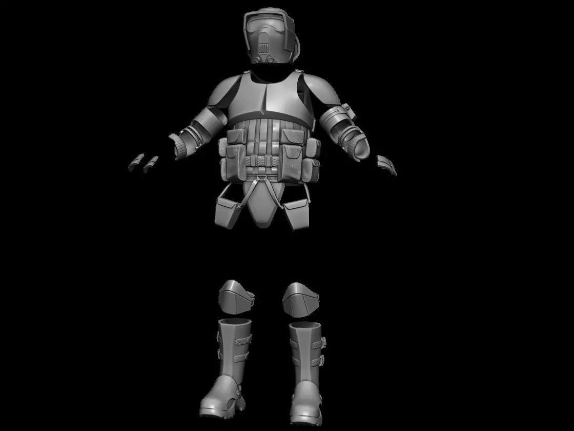 Kashyyyk Trooper Full Size Props 3D STL Files 3D print model_0