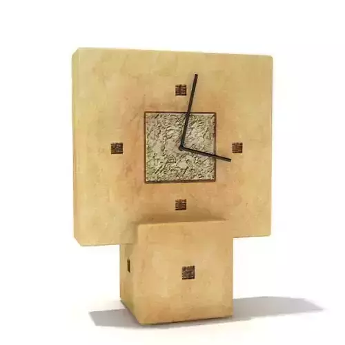 Clock With Moving Hands 3D model