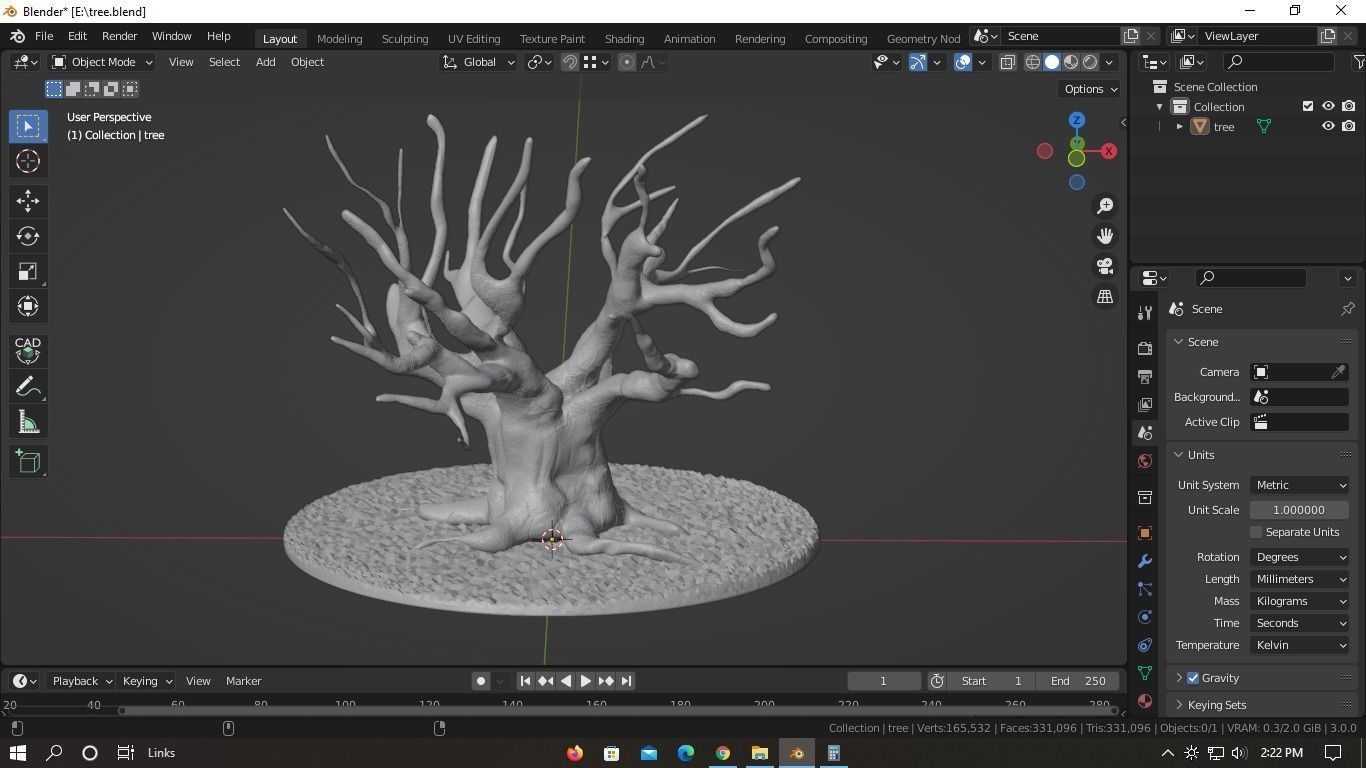 Old Tree 3D print model_11