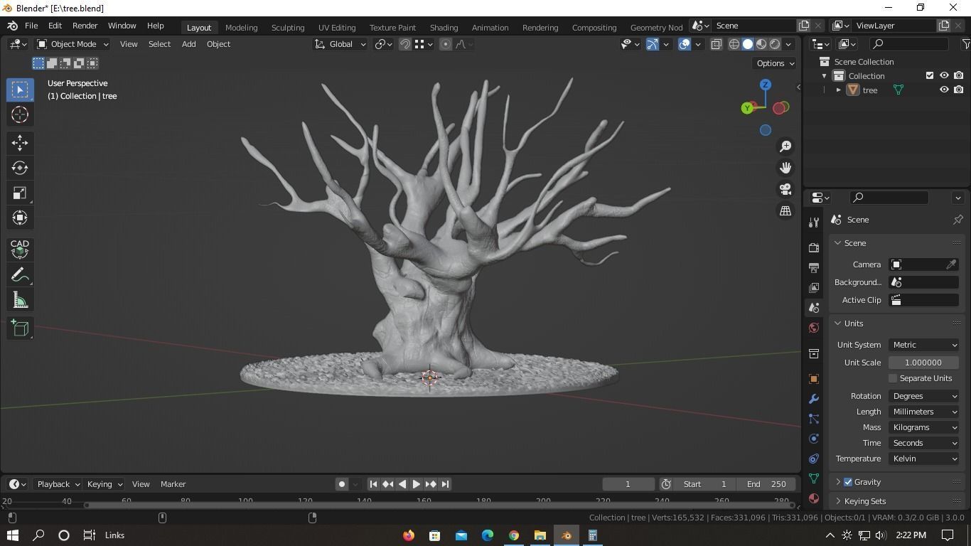 Old Tree 3D print model_12