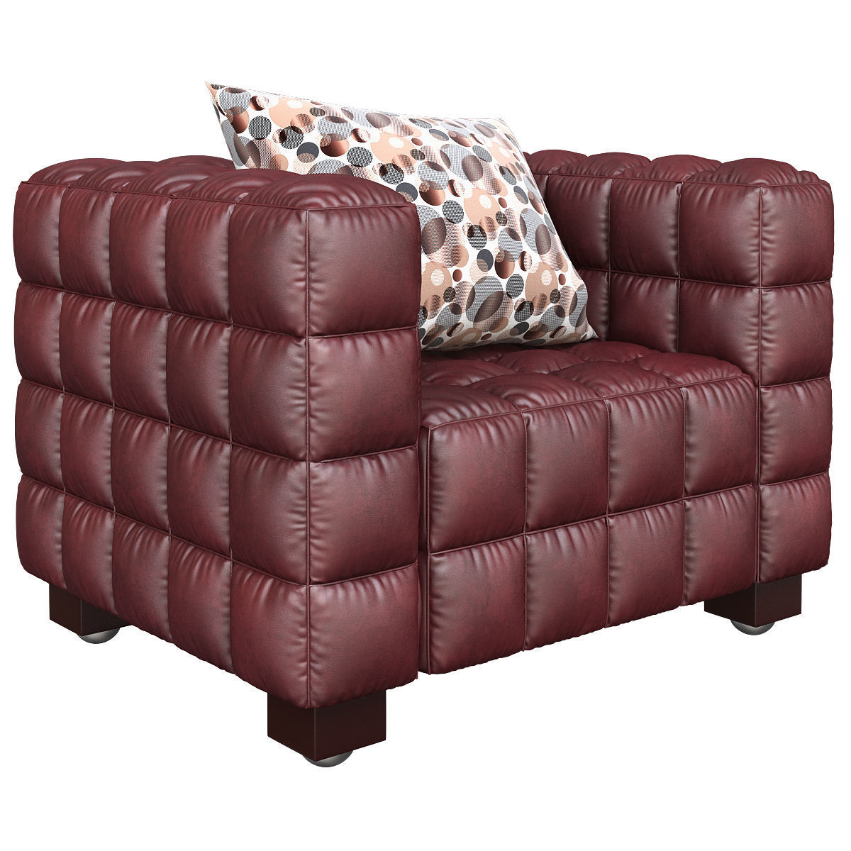 Armchair Kubus 3d model Low-poly 3D model_4