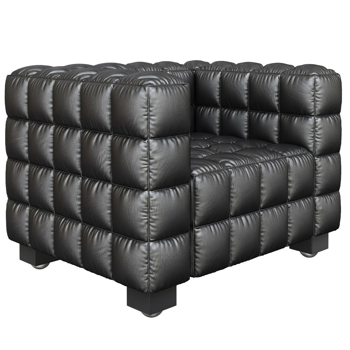 Armchair Kubus 3d model Low-poly 3D model_1