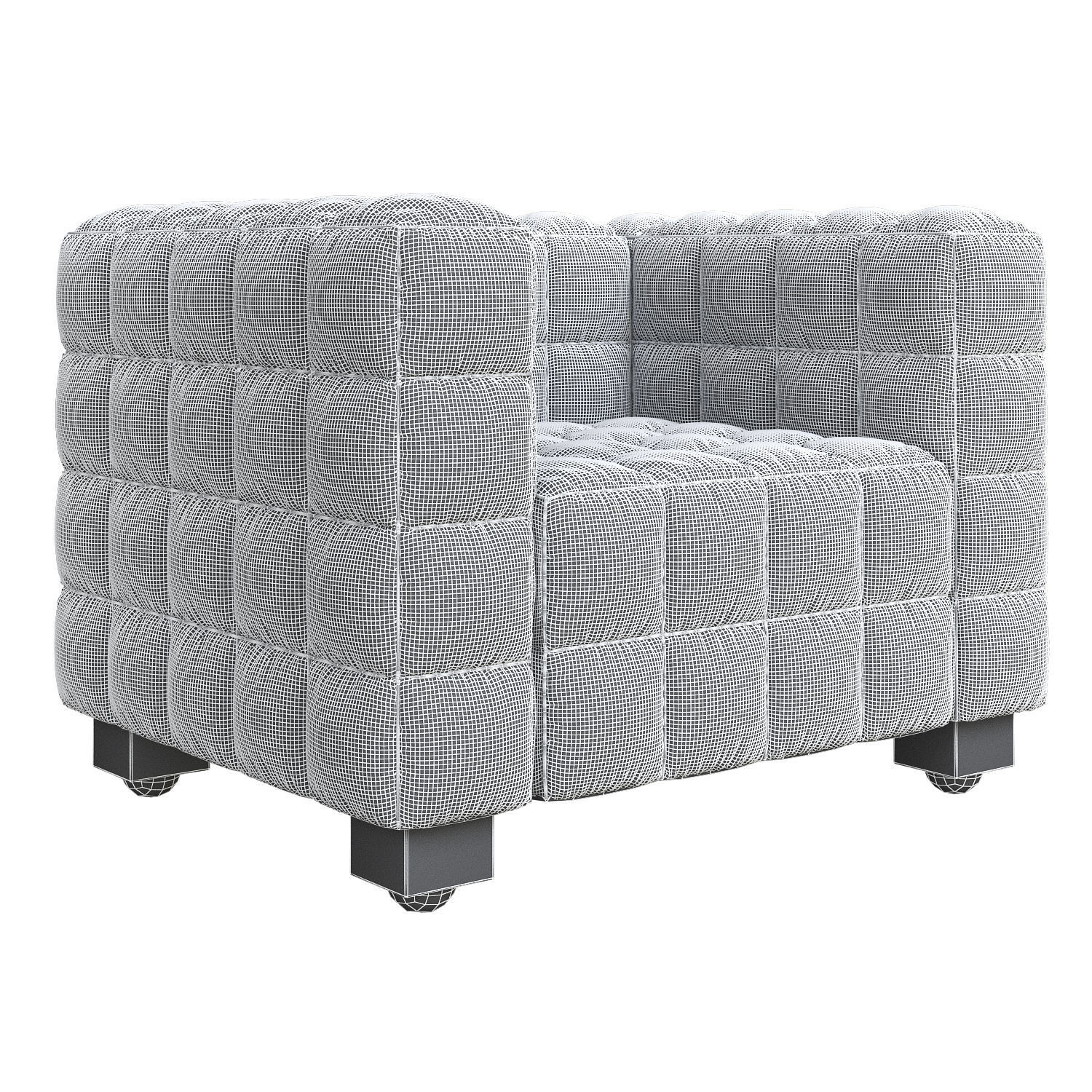 Armchair Kubus 3d model Low-poly 3D model_6